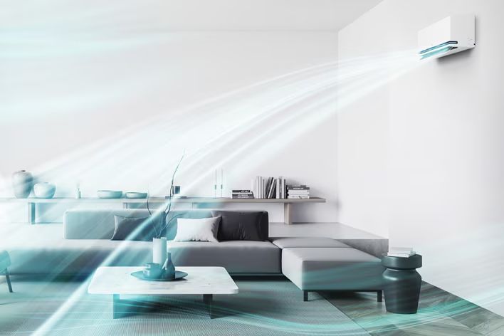 Cửa gió có trên LG IDC24M1 được cải tiến, đem đến làn gió mát có thể vươn xa đến 22m