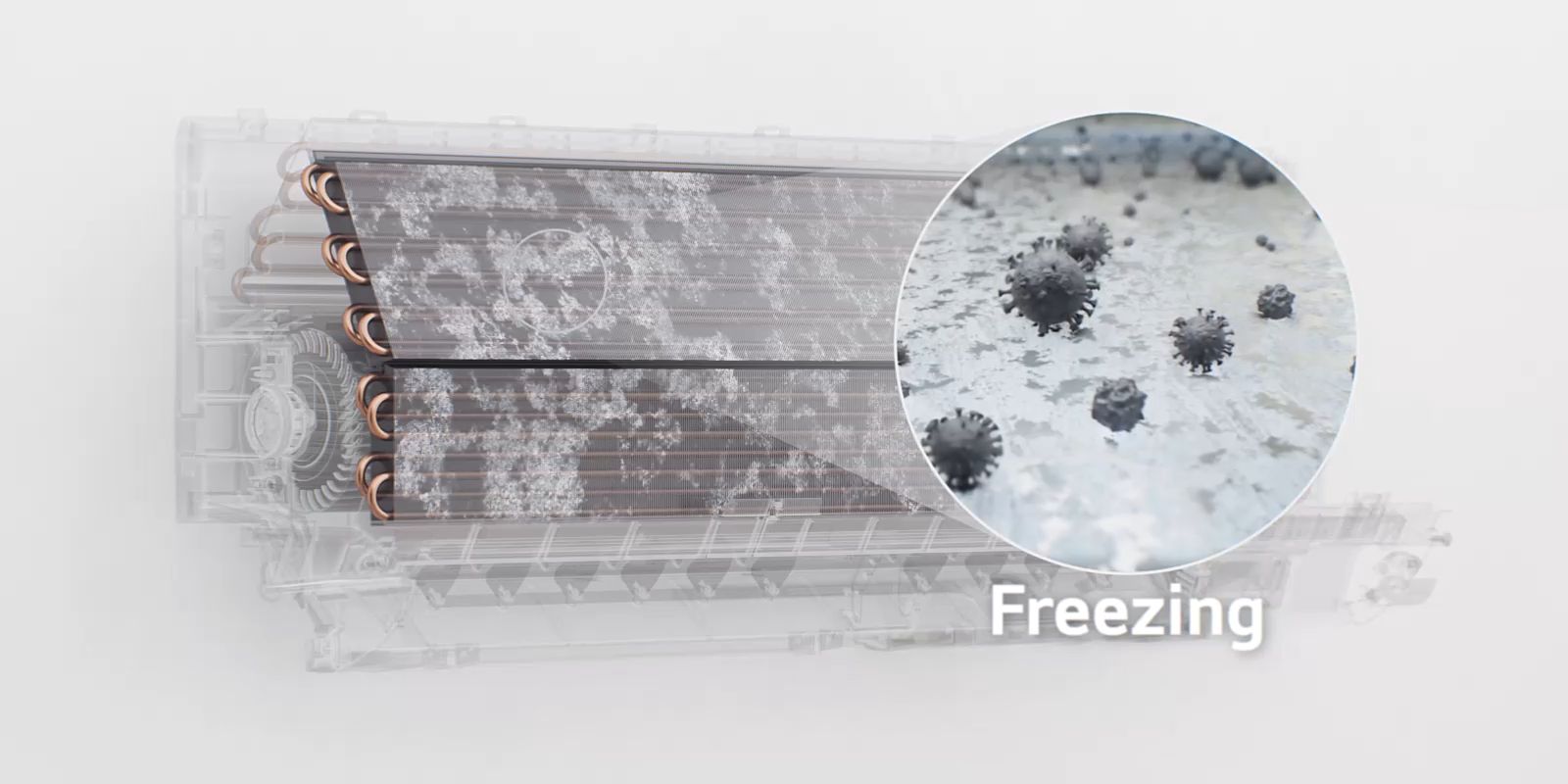 Chức năng làm sạch bên trong dàn lạnh Freeze Cleaning