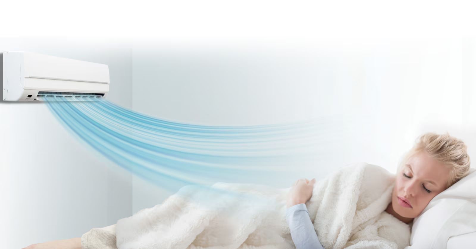 Chế độ gió dễ chịu sẽ tạo ra hướng tránh thổi trực tiếp vào cơ thể con người