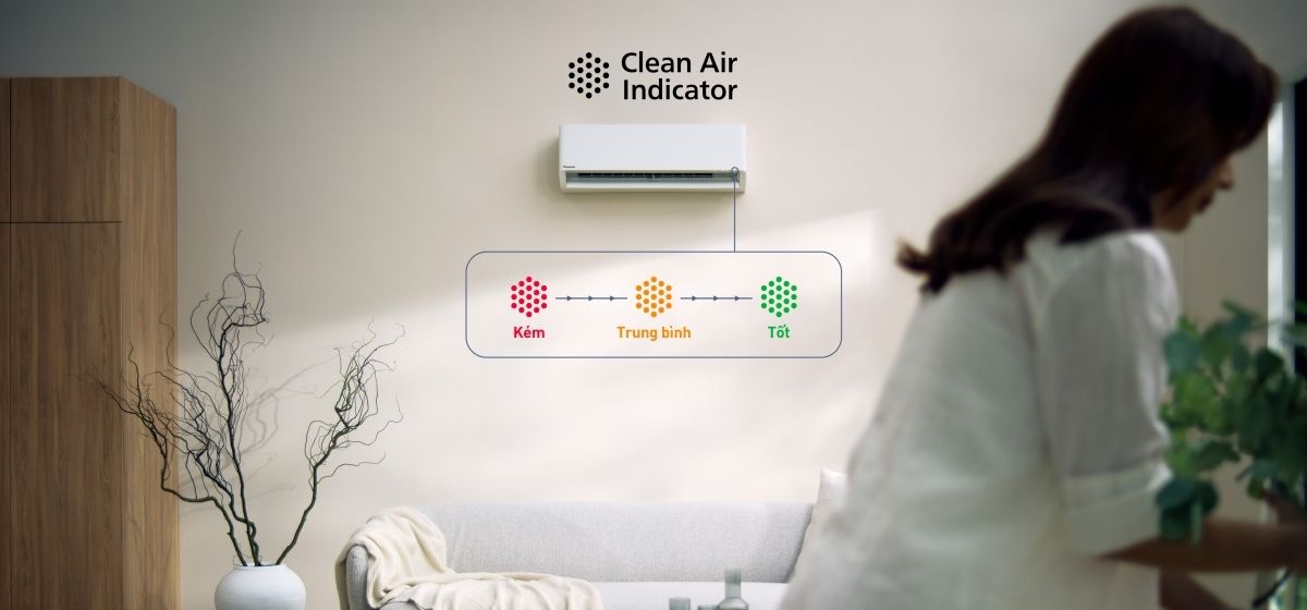 Đèn cảnh báo chất lượng không khí với 3 màu